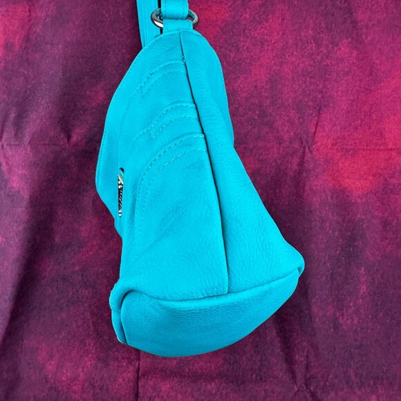 ROSETTI WOMEN CROSSBODY TURQUOISE FAUX LEATHER BAG, ADJUSTABLE STRAP - Picture 5 of 12